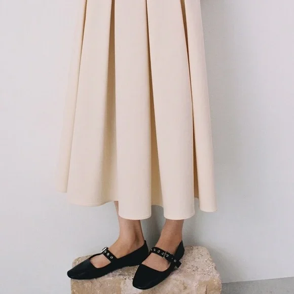 Mango Studded Buckle Ballet Flat - Picture 2 of 5